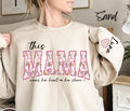 Custom This Mama Wears Her Heart Her Sleeve Personalized Mom Names Cute Momma T-Shirts, Hoodie, Sweatshirt - T-Shirt, Sweatshirt, Hoodie