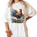 Custom Watercolor Rooster Cute Farm Animal All #Ui Cotton Womenswear T-Shirts, Hoodie, Sweatshirt - T-Shirt, Sweatshirt, Hoodie