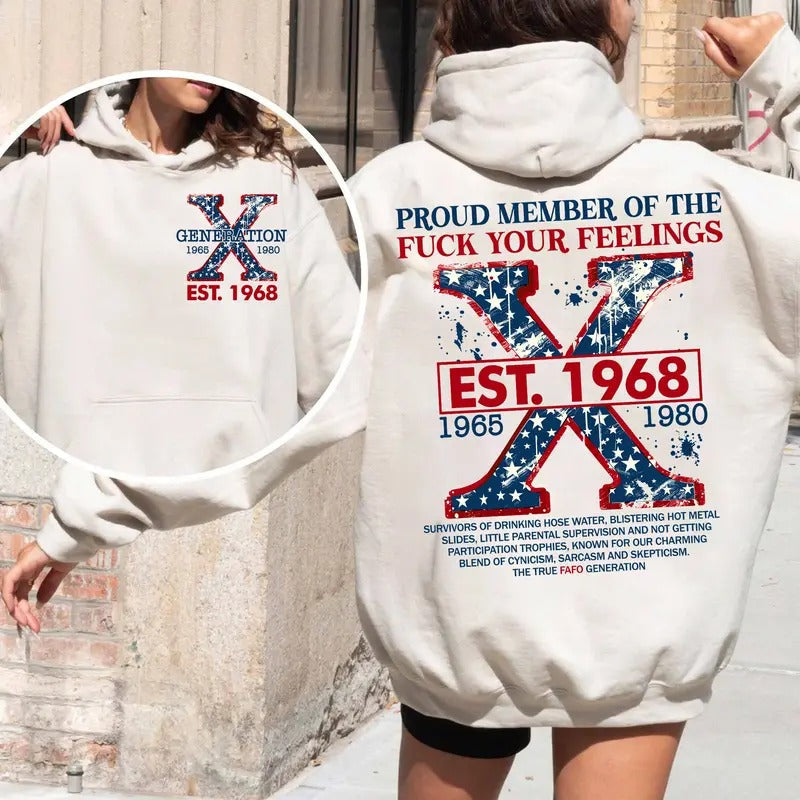 Custom Year Generation X Skull New Version 3 Fafo Generation Raised Hose Water Neglect 100% Cotton Two Sided Menswear T-Shirts, Hoodie, Sweatshirt - T-Shirt, Sweatshirt, Hoodie