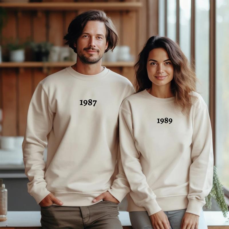 Custom Year Custom Birth Year Personalized Aniversary Couple Long Sleeves Aniversary T-Shirts, Hoodie, Sweatshirt - T-Shirt, Sweatshirt, Hoodie