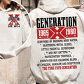 Customize Generation X Years Birth Shirt 2 New Version True Fafo Gen X Two Side Shirt Raised Hose Water GenX Cotton Menswear T-Shirts, Hoodie, Sweatshirt - T-Shirt, Sweatshirt, Hoodie