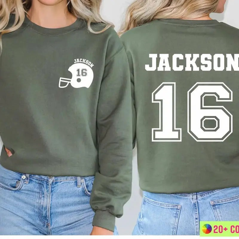 Customized Football Your Name Football Custom Football Mom Football Custom Name Football Shirt Womenswear Womenswear Tops Comfort Casual T-Shirts, Hoodie, Sweatshirt - T-Shirt, Sweatshirt, Hoodie