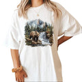 Cute Bear Forest Retro Hooded Hunting Season 1 Cotton Top T-Shirts, Hoodie, Sweatshirt - T-Shirt, Sweatshirt, Hoodie