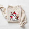 Cute Ghost Ghost Iced Coffee Retro Shirt Coffee Ghost Boojee Ghost Shirt Gingerbread Shirt Xmas Ghost Shirt T-Shirts, Hoodie, Sweatshirt - T-Shirt, Sweatshirt, Hoodie