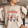 Cute Reindeer Santa Snowman Merry Reindeer Santa Walking Cute Party Shirt T-Shirts, Hoodie, Sweatshirt - T-Shirt, Sweatshirt, Hoodie