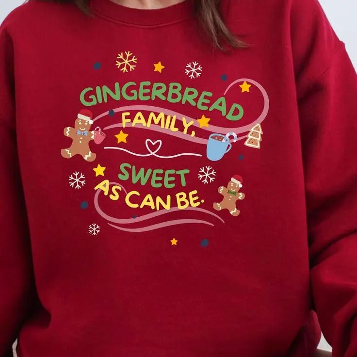 Cute Gingerbread Family Matching Family Pajamas Pjs Sweet As Can Be T-Shirts, Hoodie, Sweatshirt - T-Shirt, Sweatshirt, Hoodie
