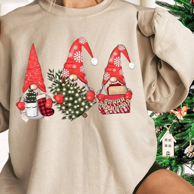 Cute Gnome Gnomes Santa Gnome Family Shirt Funny Xmas Xmas Cozy Season T-Shirts, Hoodie, Sweatshirt - T-Shirt, Sweatshirt, Hoodie