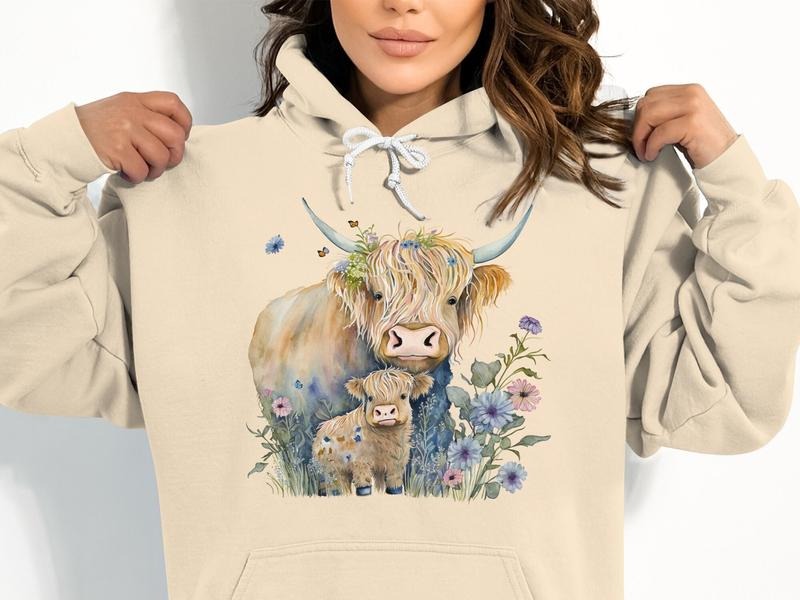 Cute Highland Cow Highland Cow Shirt Western Cute Cow Shirt Cow Her Farmer Animal Lover T-Shirts, Hoodie, Sweatshirt - T-Shirt, Sweatshirt, Hoodie