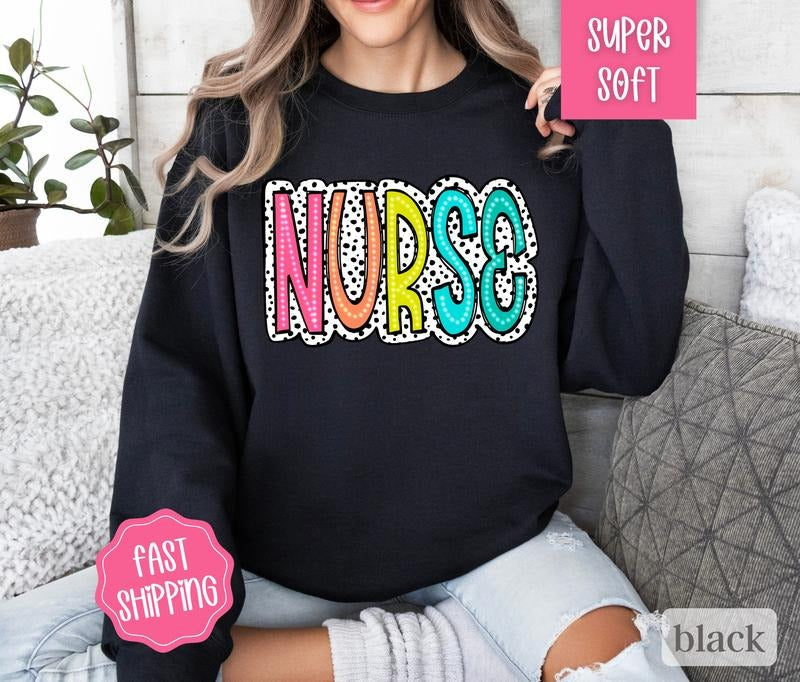 Cute Nurse Nurse Nurse Nurse Appreciation Nurse RN Nursing Student Collar Fabric T-Shirts, Hoodie, Sweatshirt - T-Shirt, Sweatshirt, Hoodie