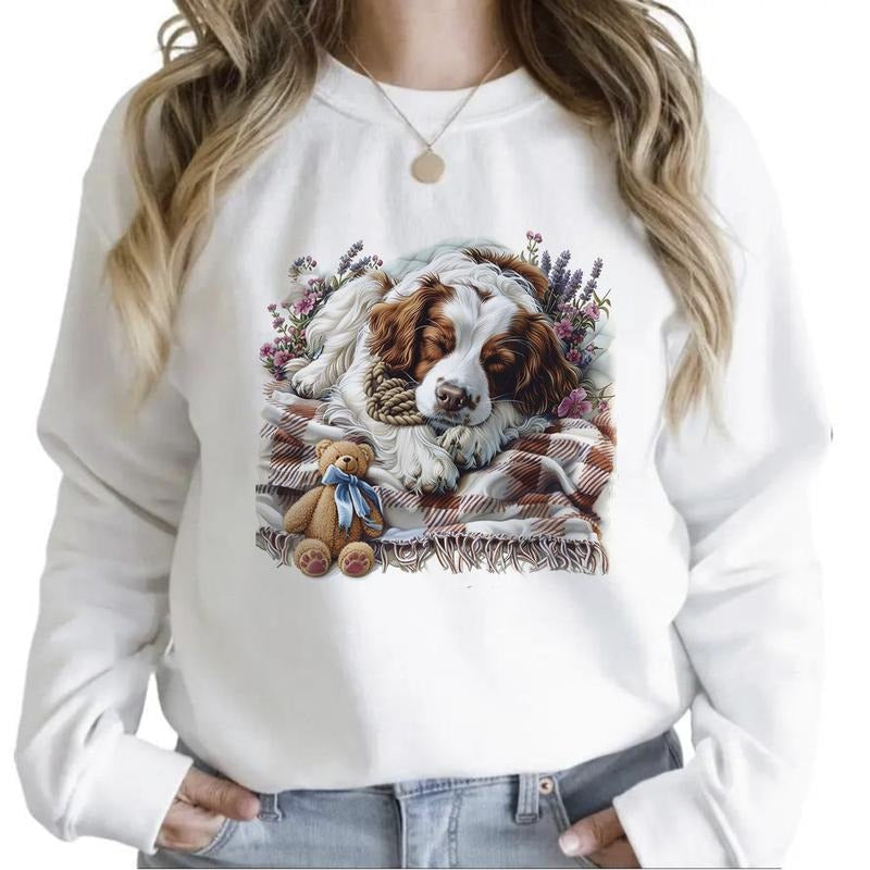 Cute Sleepy Cute Dog Blanket Retro 4th July Hunting Season 1 Cotton Womenswear T-Shirts, Hoodie, Sweatshirt - T-Shirt, Sweatshirt, Hoodie