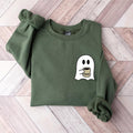 Cute Spooky Coffee Ghost Coffee Ghost Spooky Season Fall Coffee Lover Shirt Halloween Party Shirt Fall Shirt T-Shirts, Hoodie, Sweatshirt - T-Shirt, Sweatshirt, Hoodie