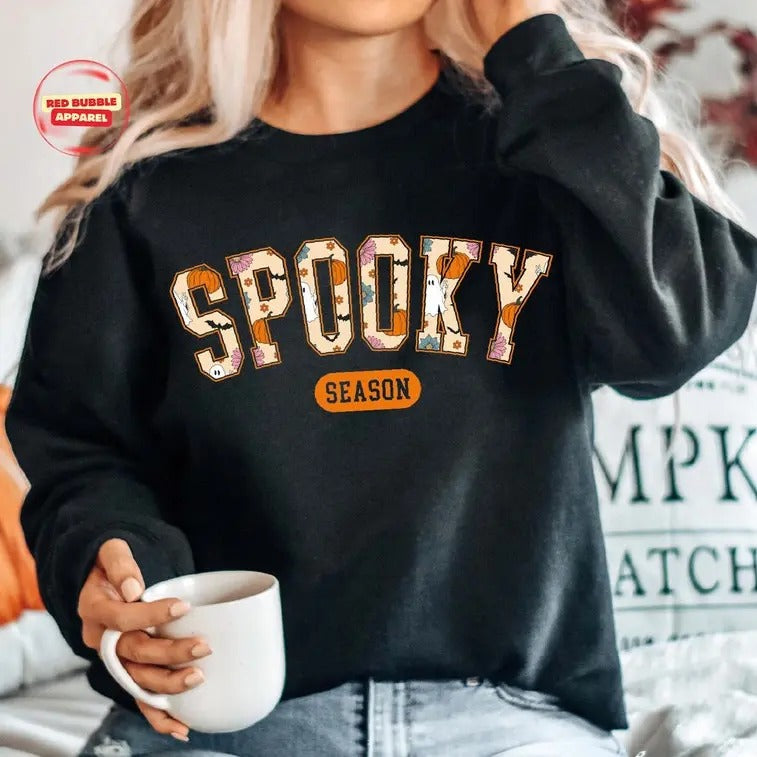 Cute Spooky Season Halloween Halloween Cute Fall Halloween Spooky Season Shirt T-Shirts, Hoodie, Sweatshirt - T-Shirt, Sweatshirt, Hoodie