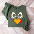 Cute Turkey Fall Thanksgiving Turkey Face Clothes T-Shirts, Hoodie, Sweatshirt - T-Shirt, Sweatshirt, Hoodie