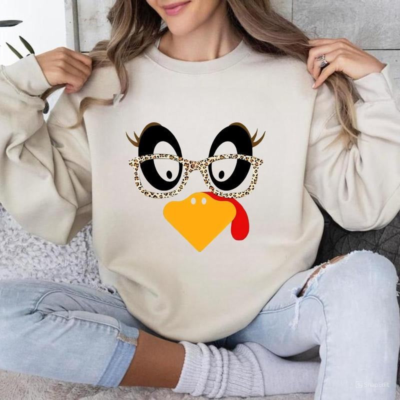 Cute Turkey Fall Thanksgiving Turkey Shirt Thanksgiving T-Shirts, Hoodie, Sweatshirt - T-Shirt, Sweatshirt, Hoodie