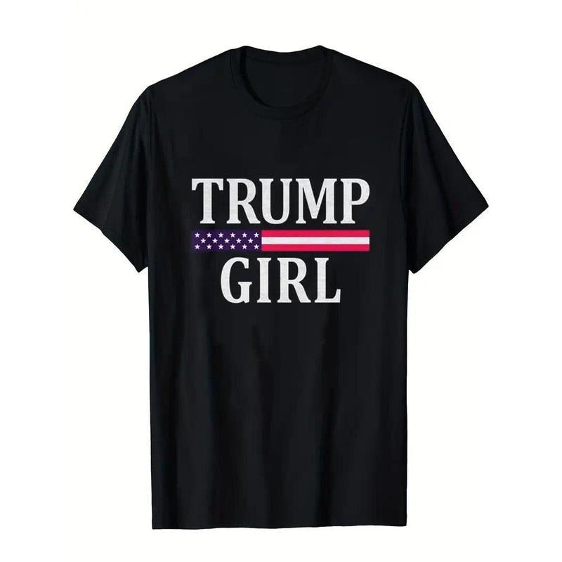 Cute Vintage Vote Trump Girl Republican US Flag 2024 T-Shirts, Hoodie, Sweatshirt - T-Shirt, Sweatshirt, Hoodie
