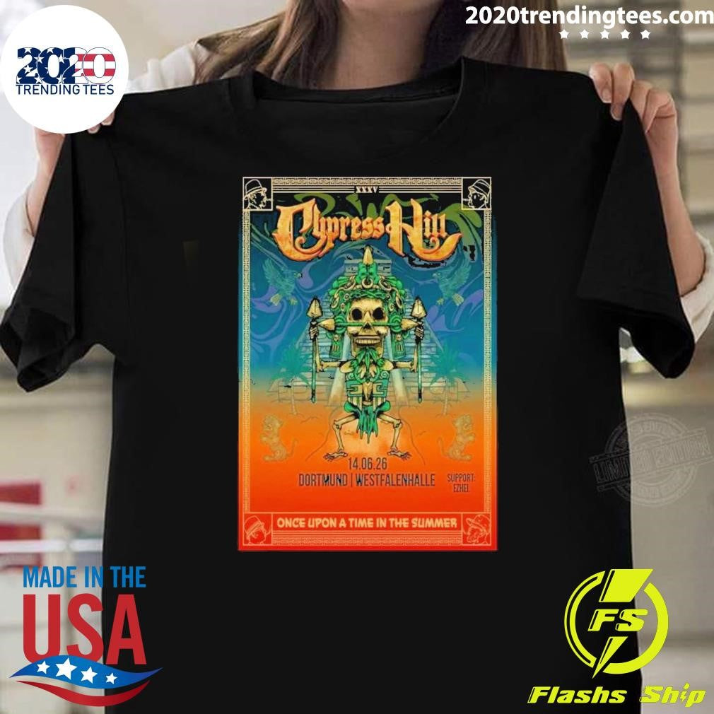 Cypress Hill 6.14.2026 Dortmund Germany Poster Shirt Unisex T-shirt, Sweatshirt, Hoodie, Long Sleeve Tee - T-Shirt, Sweatshirt, Hoodie
