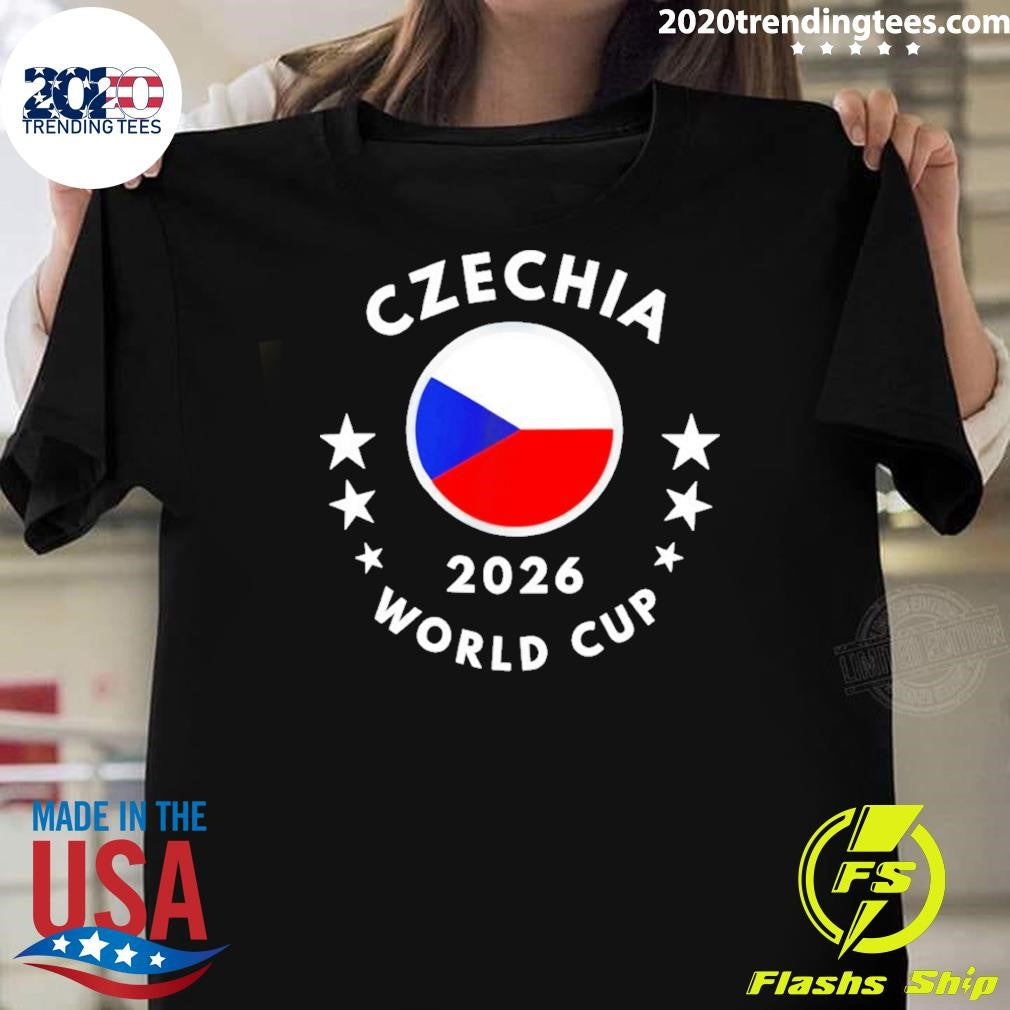 Czechia 2026 World Cup Czechia Flag Football Shirt Unisex T-shirt, Sweatshirt, Hoodie, Long Sleeve Tee - T-Shirt, Sweatshirt, Hoodie