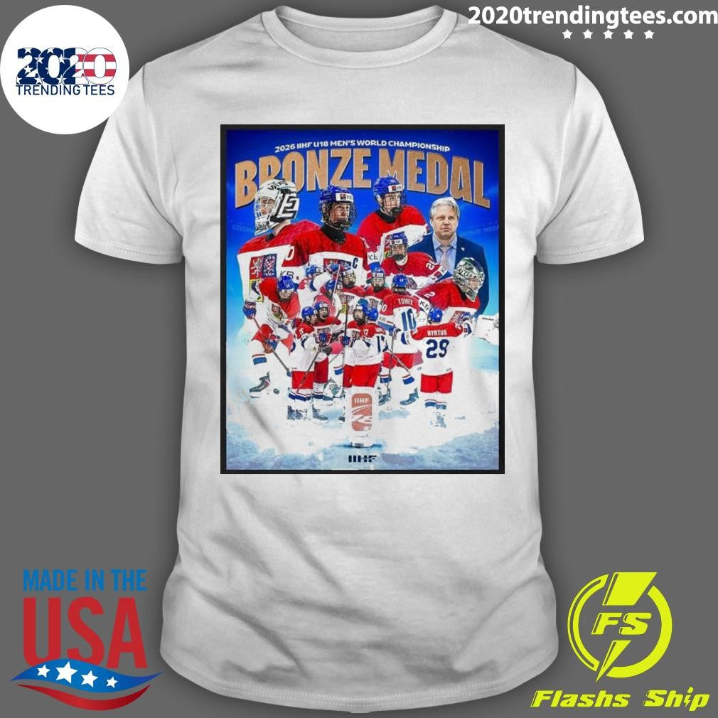 Czechia Hockey 2026 Iihf U18 Mens World Championship Shirt Unisex T-shirt, Sweatshirt, Hoodie, Long Sleeve Tee - T-Shirt, Sweatshirt, Hoodie