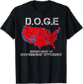 D.O.G.E DOGE Department Government Efficiency Election Map 2025 Cotton Short Sleeve Size S 5XL T-Shirts, Hoodie, Sweatshirt - T-Shirt, Sweatshirt, Hoodie