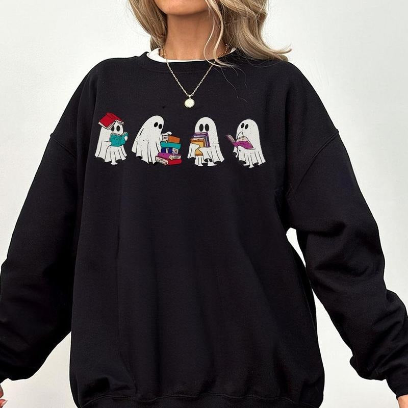 Ute Ghost Book Lover Shirt Ghost Teacher Book Lover Retro Ghost Halloween Spooky Season Halloween Book Lover Funny Halloween Teacher Ghost Boo Halloween Teacher Top T-Shirts, Hoodie, Sweatshirt - T-Shirt, Sweatshirt, Hoodie