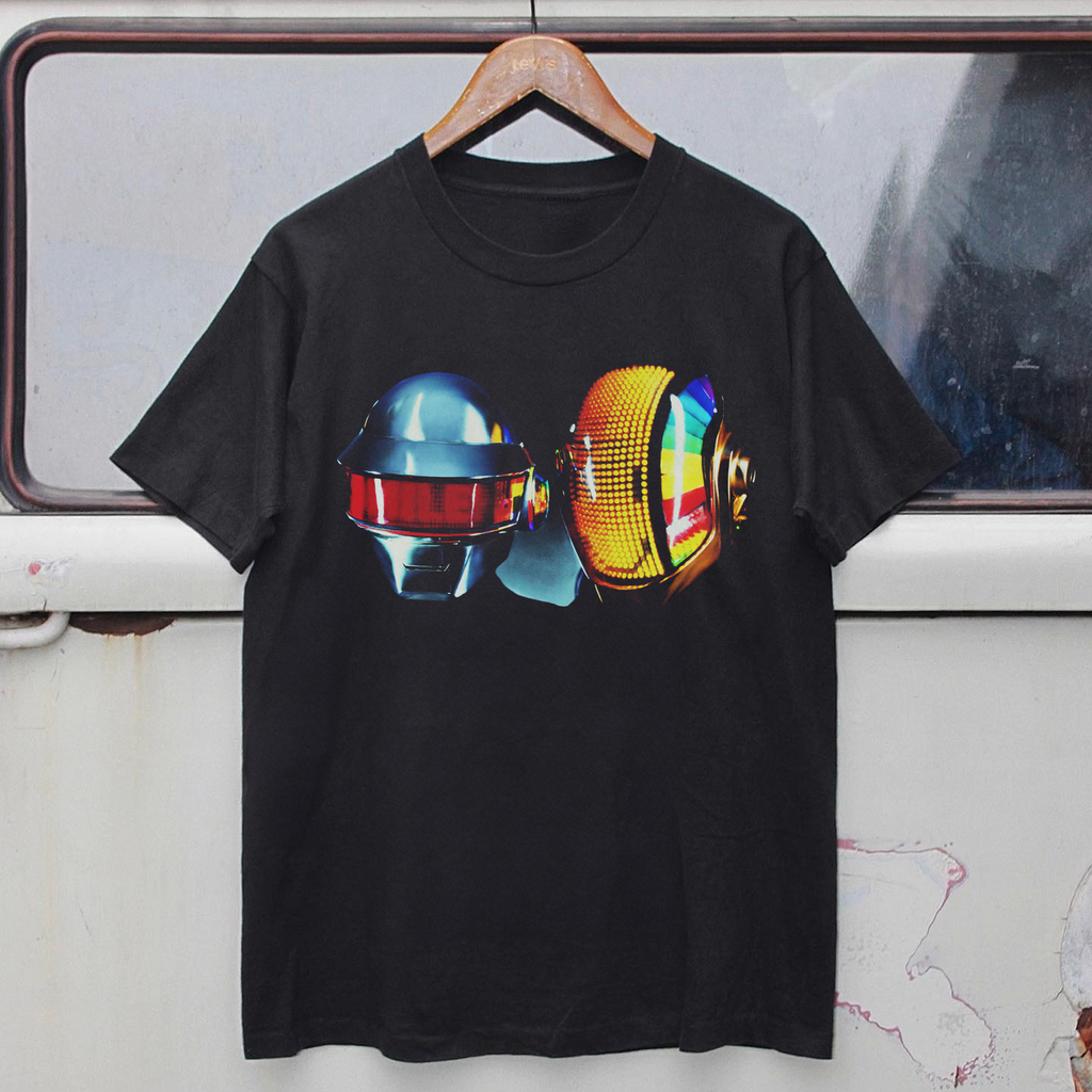 00S Daft Punk Happy Heavyweight Black Tee for Her - Top Rated
