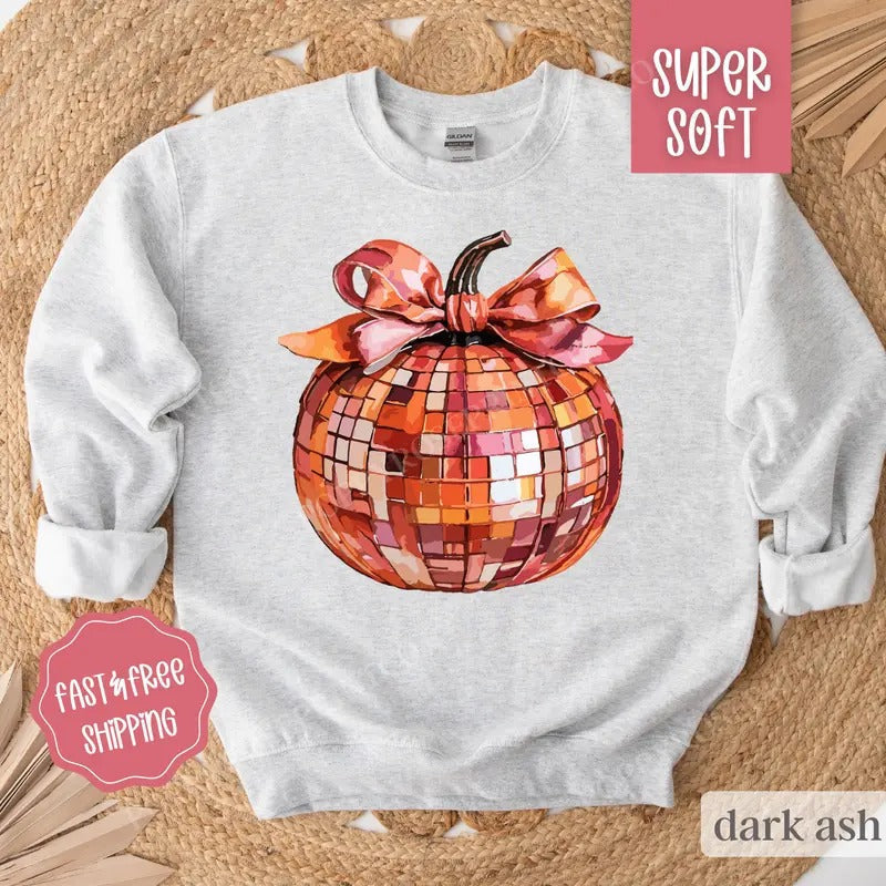 DIsco Pumpkin Preppy Fall Halloween T-Shirts, Hoodie, Sweatshirt - T-Shirt, Sweatshirt, Hoodie