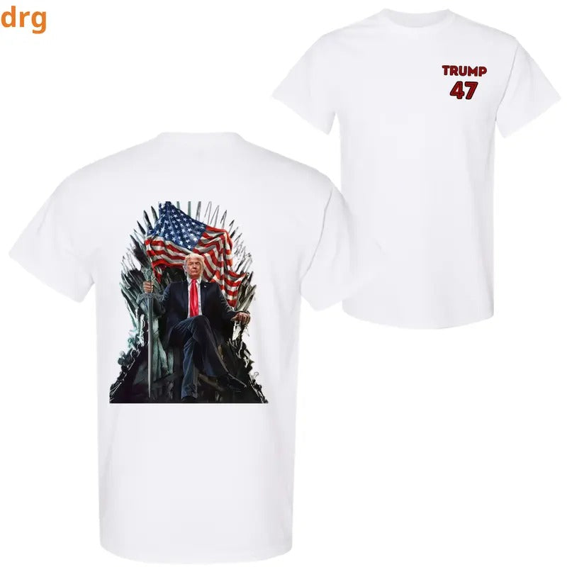 DRG Trummp 47 Iron Throne Patriotic Casual Top Trummp Supporters T-Shirts, Hoodie, Sweatshirt - T-Shirt, Sweatshirt, Hoodie