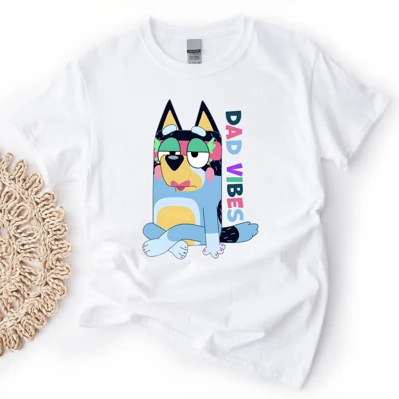 Dad Bluey Dog Shirt Bluey Dog Dad Bluey Dog Characters Best Dad New Dad Shirt Girl'S Dad Bluey Shirtstyle{N002}2 T-Shirts, Hoodie, Sweatshirt - T-Shirt, Sweatshirt, Hoodie