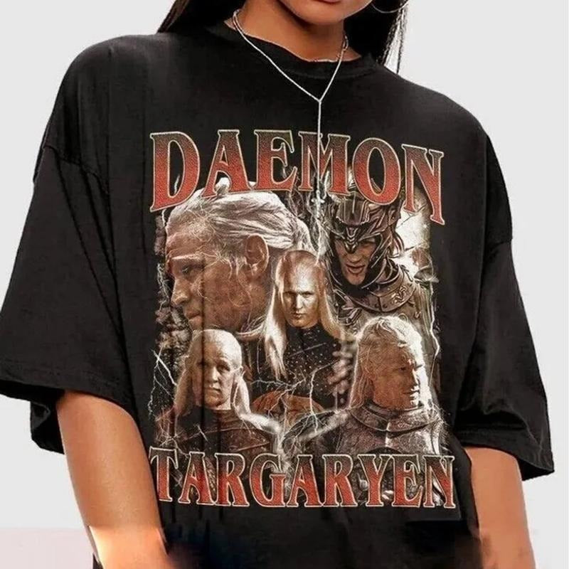 Daem0n Retro Bootleg Vintage 90s Rap House Dragon Shirt House Dragon Shirt Tv Book Character Shirt Short Sleeve Shirt T-Shirts, Hoodie, Sweatshirt - T-Shirt, Sweatshirt, Hoodie