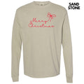 Dainty Script Red Merry Long Sleeve Comfort Colors 'NLB' T-Shirts, Hoodie, Sweatshirt - T-Shirt, Sweatshirt, Hoodie