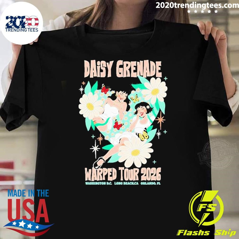 Daisy Grenade World Tour 2026 Washington DC Poster Shirt Unisex T-shirt, Sweatshirt, Hoodie, Long Sleeve Tee - T-Shirt, Sweatshirt, Hoodie