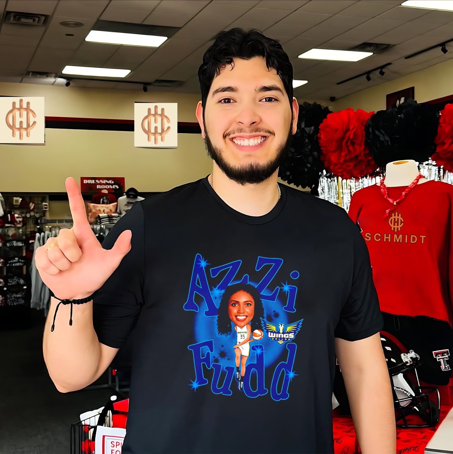 Dallas Wings Azzi Fudd Player caricature shirt Unisex T-shirt, Sweatshirt, Hoodie, Long Sleeve Tee - T-Shirt, Sweatshirt, Hoodie