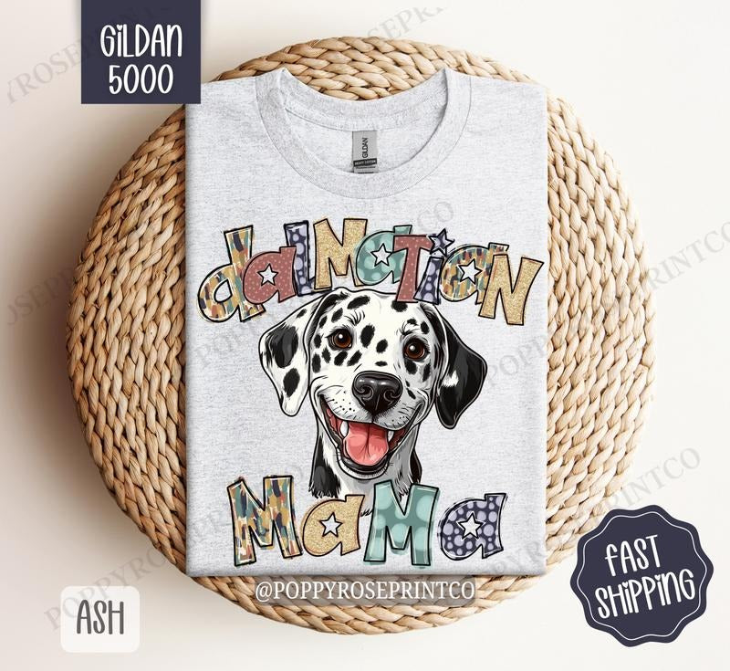 Dalmatian Mama Shirt Gildan Dog Mom Cute Plus Sizes T-Shirts, Hoodie, Sweatshirt - T-Shirt, Sweatshirt, Hoodie