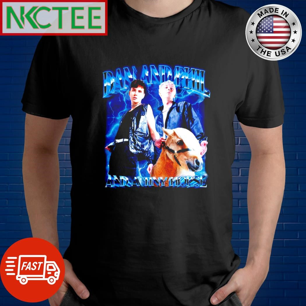 Dan and Phil and a Tiny Horse vintage thunder shirt Unisex T-shirt, Sweatshirt, Hoodie, Long Sleeve Tee - T-Shirt, Sweatshirt, Hoodie