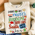 Dance Like Frosty Shirt Shine Like Rudolph Give Like Santa Love Like Jesus Christian T-Shirts, Hoodie, Sweatshirt - T-Shirt, Sweatshirt, Hoodie
