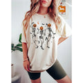Dancing Skeleton Pumpkin Shirt Retro Halloween Shirt Halloween Shirt Cute Fall Shirt T-Shirts, Hoodie, Sweatshirt - T-Shirt, Sweatshirt, Hoodie