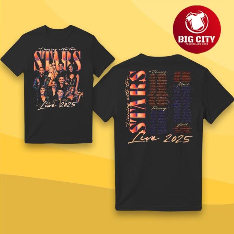 Dancing With The Stars 2025 Pros Group Photo Two Sided Shirt Unisex T-shirt, Sweatshirt, Hoodie, Long Sleeve Tee - T-Shirt, Sweatshirt, Hoodie