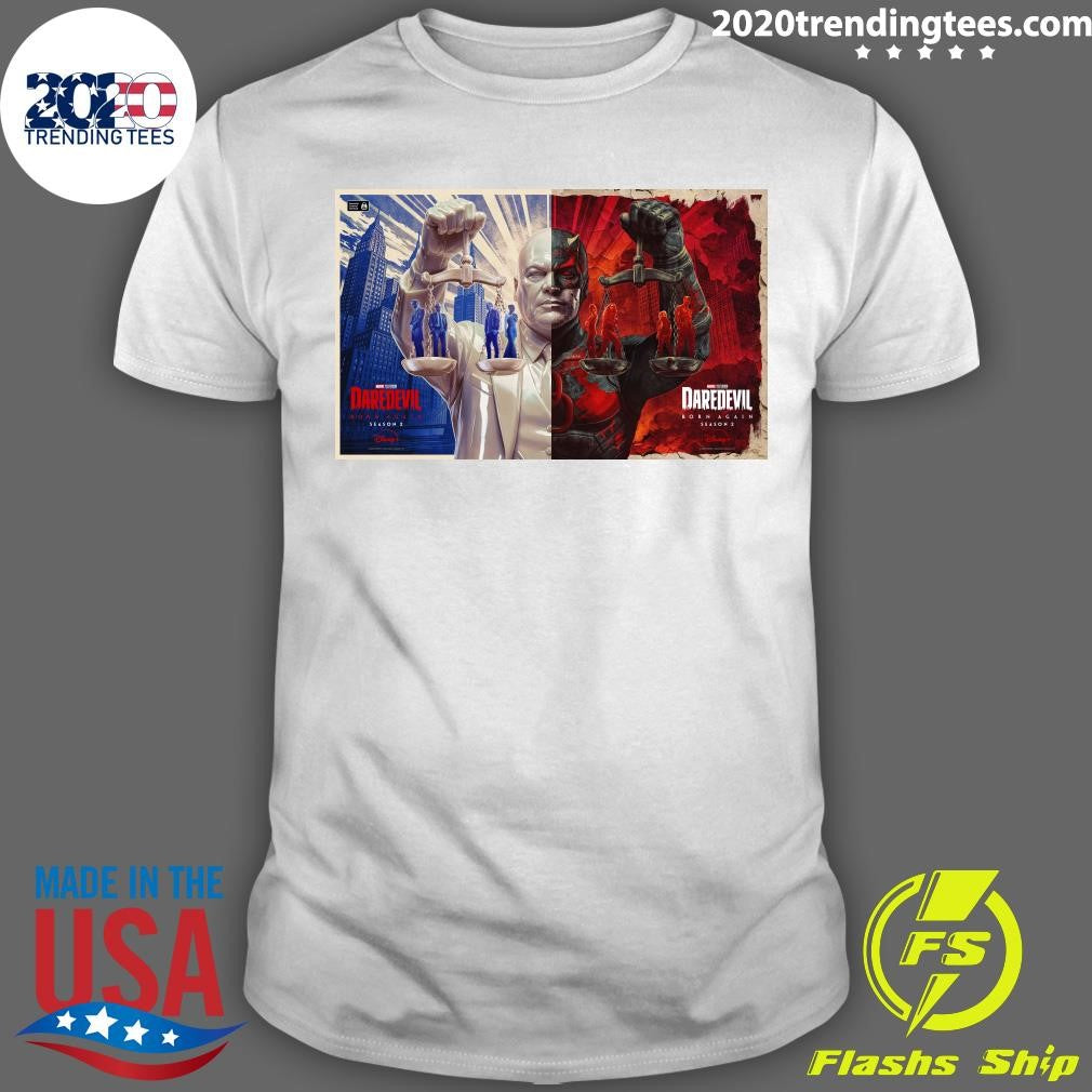 Daredevil Born Again Season 2 Wilson Fisk Vs. Daredevil Shirt Unisex T-shirt, Sweatshirt, Hoodie, Long Sleeve Tee - T-Shirt, Sweatshirt, Hoodie