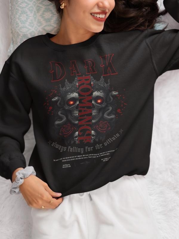 Dark Romance Always Falling Villain Morally Grey Booktok Bookish Reader Smut Sweat Shirt Enemies Lovers Soft Comfort Long Sleeves Fabric T-Shirts, Hoodie, Sweatshirt - T-Shirt, Sweatshirt, Hoodie