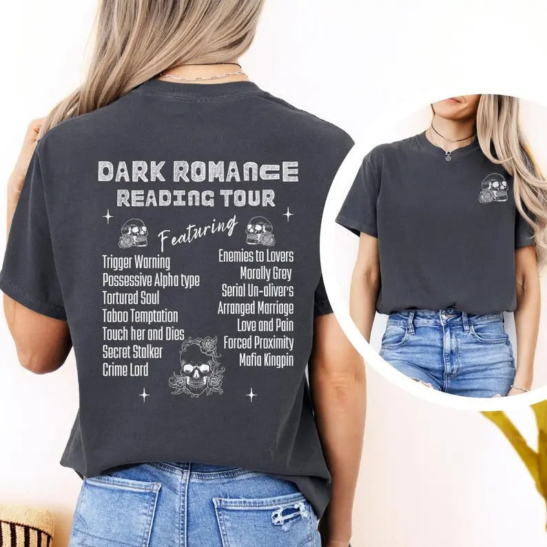 Dark Romance Reading Tour Booktok Bookish Dark Romance Smut Society Ritual Book Trope T-Shirts, Hoodie, Sweatshirt - T-Shirt, Sweatshirt, Hoodie