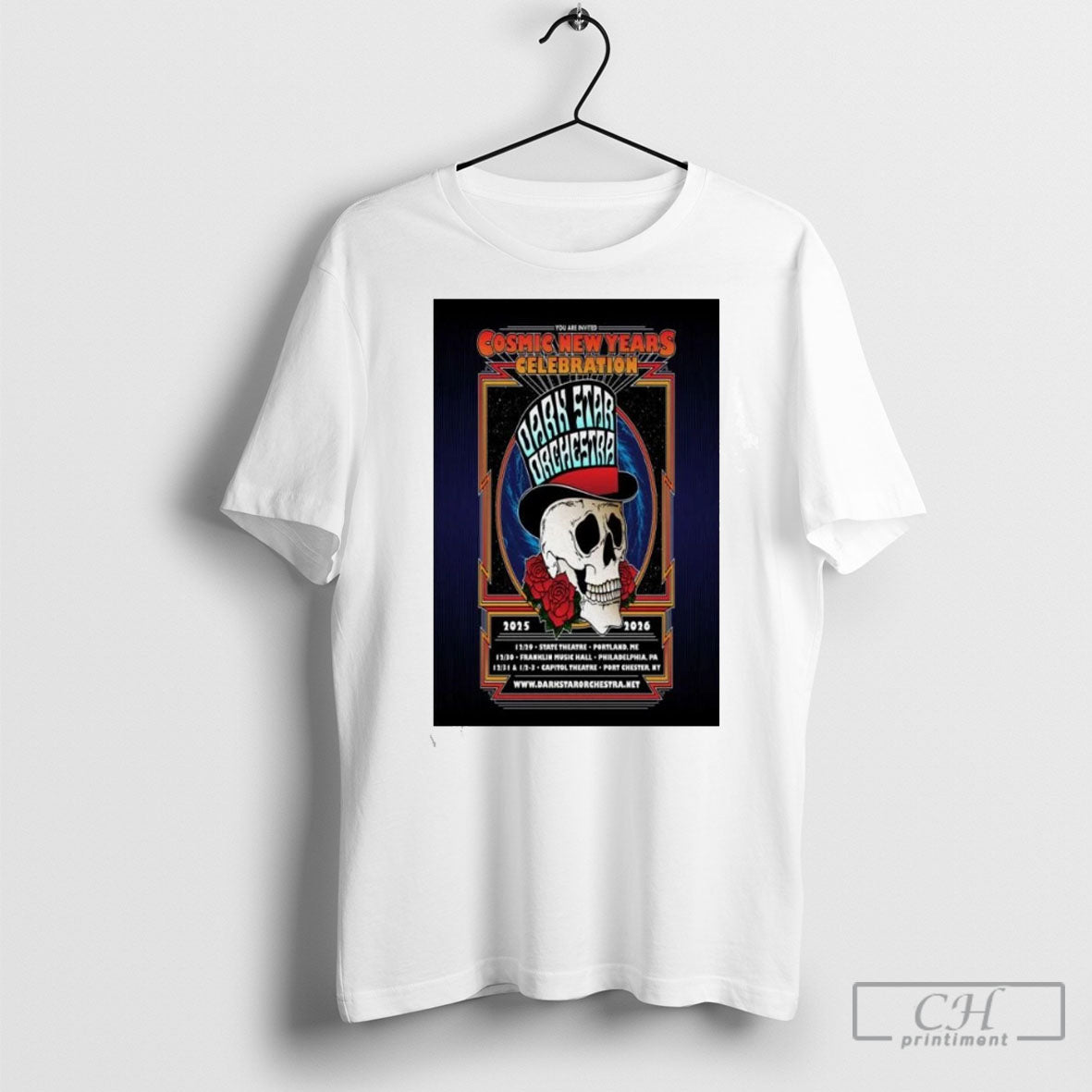 Dark Star Orchestra Portland Me Dec 29 2025 Shirt Sweater Unisex T-shirt, Sweatshirt, Hoodie, Long Sleeve Tee - T-Shirt, Sweatshirt, Hoodie