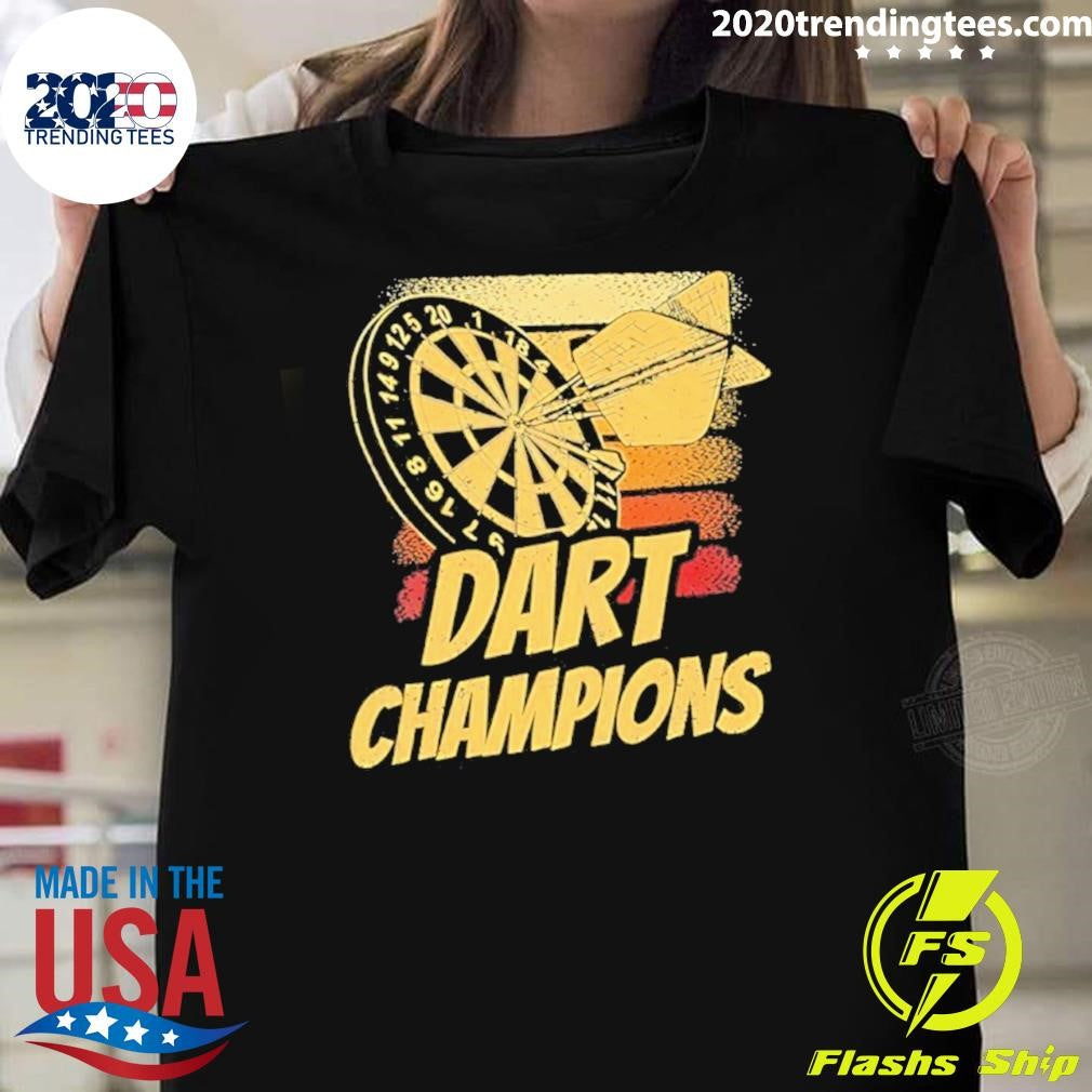 Dart Champions Squad Darts Team Vintage Shirt Unisex T-shirt, Sweatshirt, Hoodie, Long Sleeve Tee - T-Shirt, Sweatshirt, Hoodie