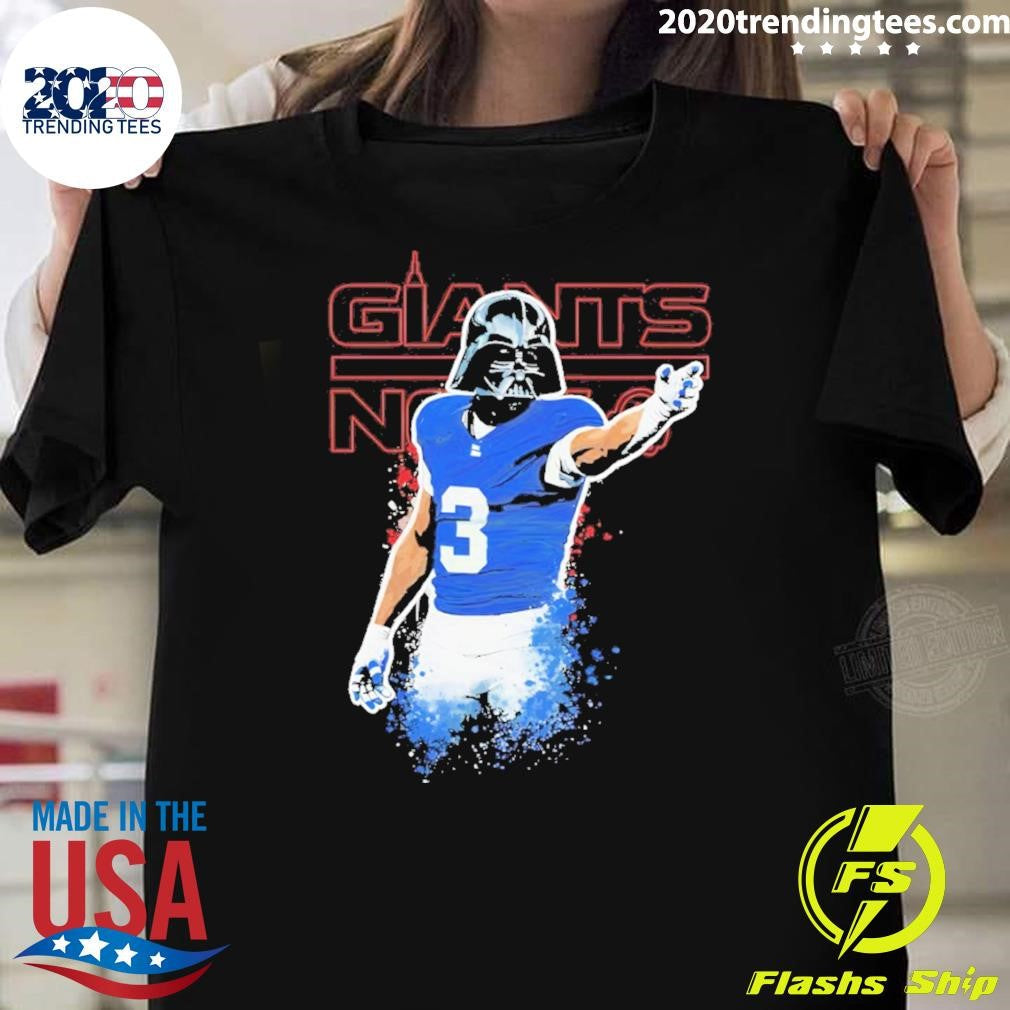 Darth Vader X Cam Skattebo 3 New York Giants Football Shirt Unisex T-shirt, Sweatshirt, Hoodie, Long Sleeve Tee - T-Shirt, Sweatshirt, Hoodie