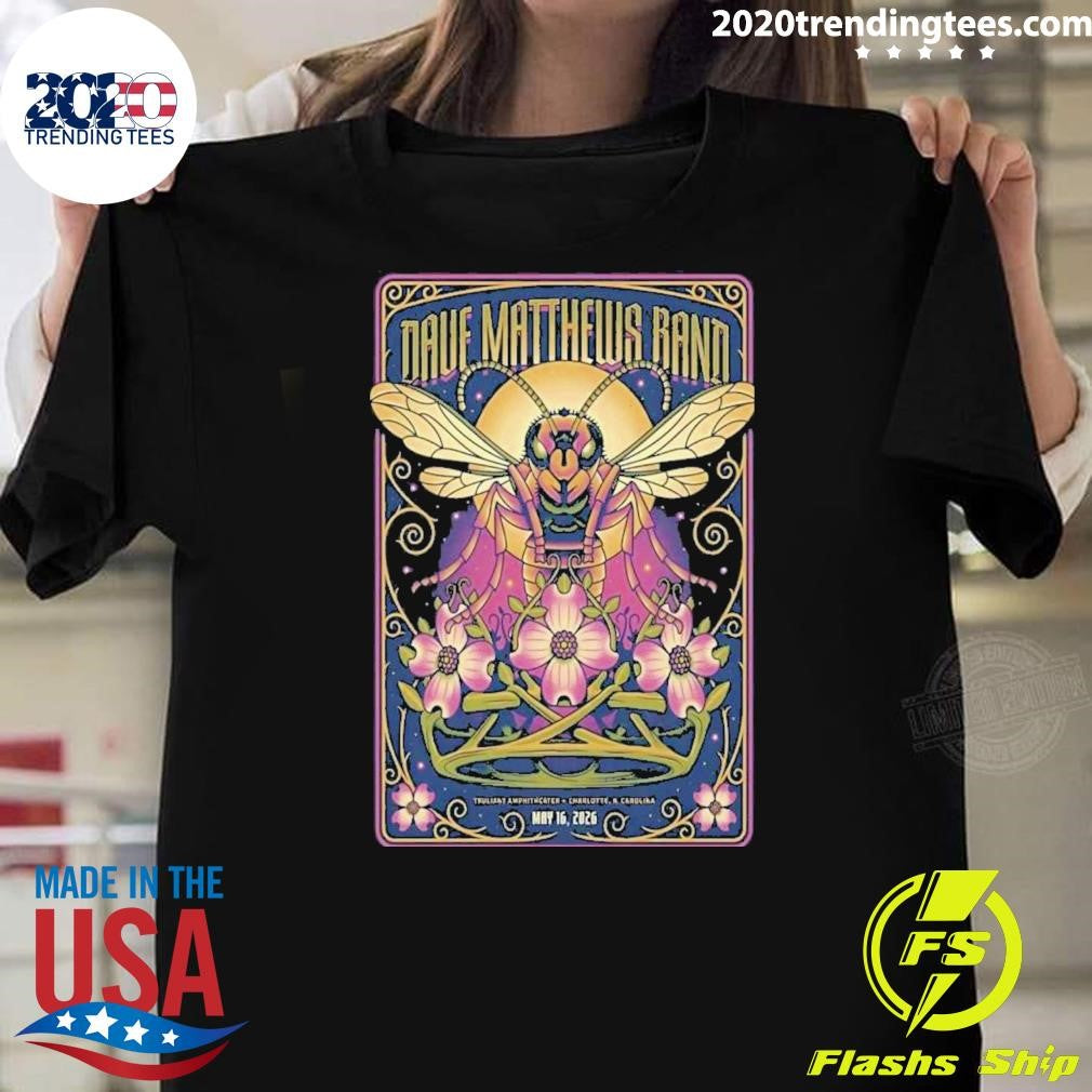 Dave Matthews Band 5 16 2026 Charlotte NC Poster Shirt Unisex T-shirt, Sweatshirt, Hoodie, Long Sleeve Tee - T-Shirt, Sweatshirt, Hoodie