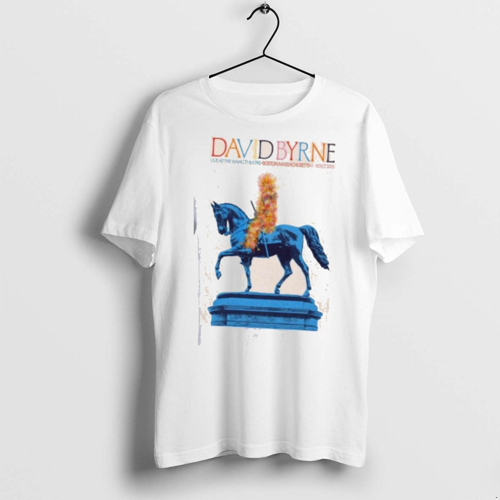 David Byrne Live At The Wang Theatre Boston Ma Tour Oct 2 4 2025 Unisex T-shirt, Sweatshirt, Hoodie, Long Sleeve Tee - T-Shirt, Sweatshirt, Hoodie
