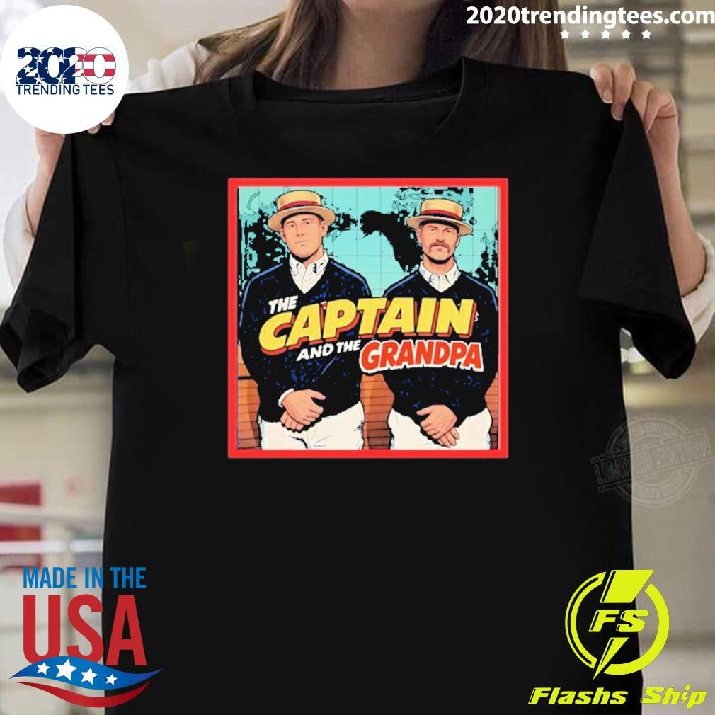 David Ross And Anthony Rizzo The Captain And The Grandpa Chicago Cubs Shirt Unisex T-shirt, Sweatshirt, Hoodie, Long Sleeve Tee - T-Shirt, Sweatshirt, Hoodie