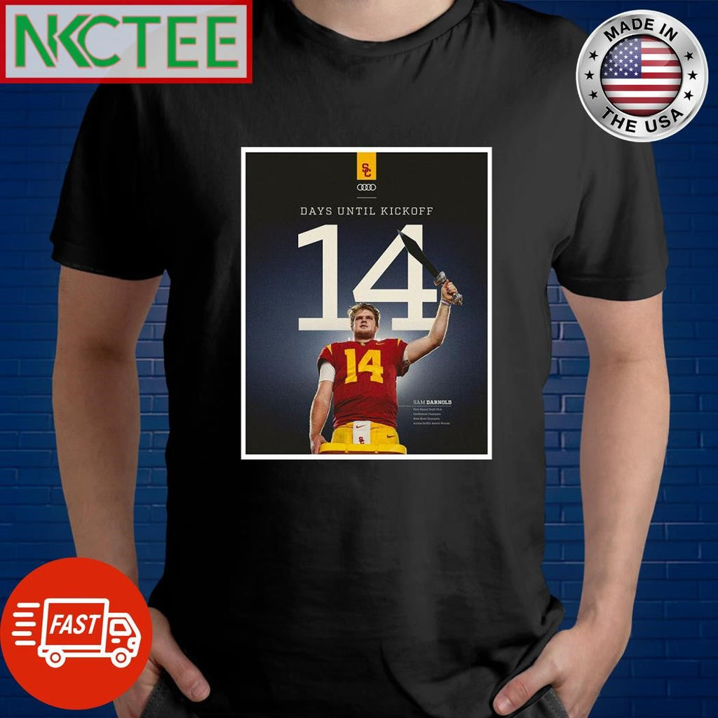 Days until kickoff 14 Sam Darnold shirt Unisex T-shirt, Sweatshirt, Hoodie, Long Sleeve Tee - T-Shirt, Sweatshirt, Hoodie