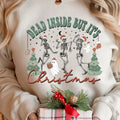 Dead Inside But 'S Png Sublimation Digital Download Skeleton Png Holidays Png Santa Claus Png Funny Png File T-Shirts, Hoodie, Sweatshirt - T-Shirt, Sweatshirt, Hoodie