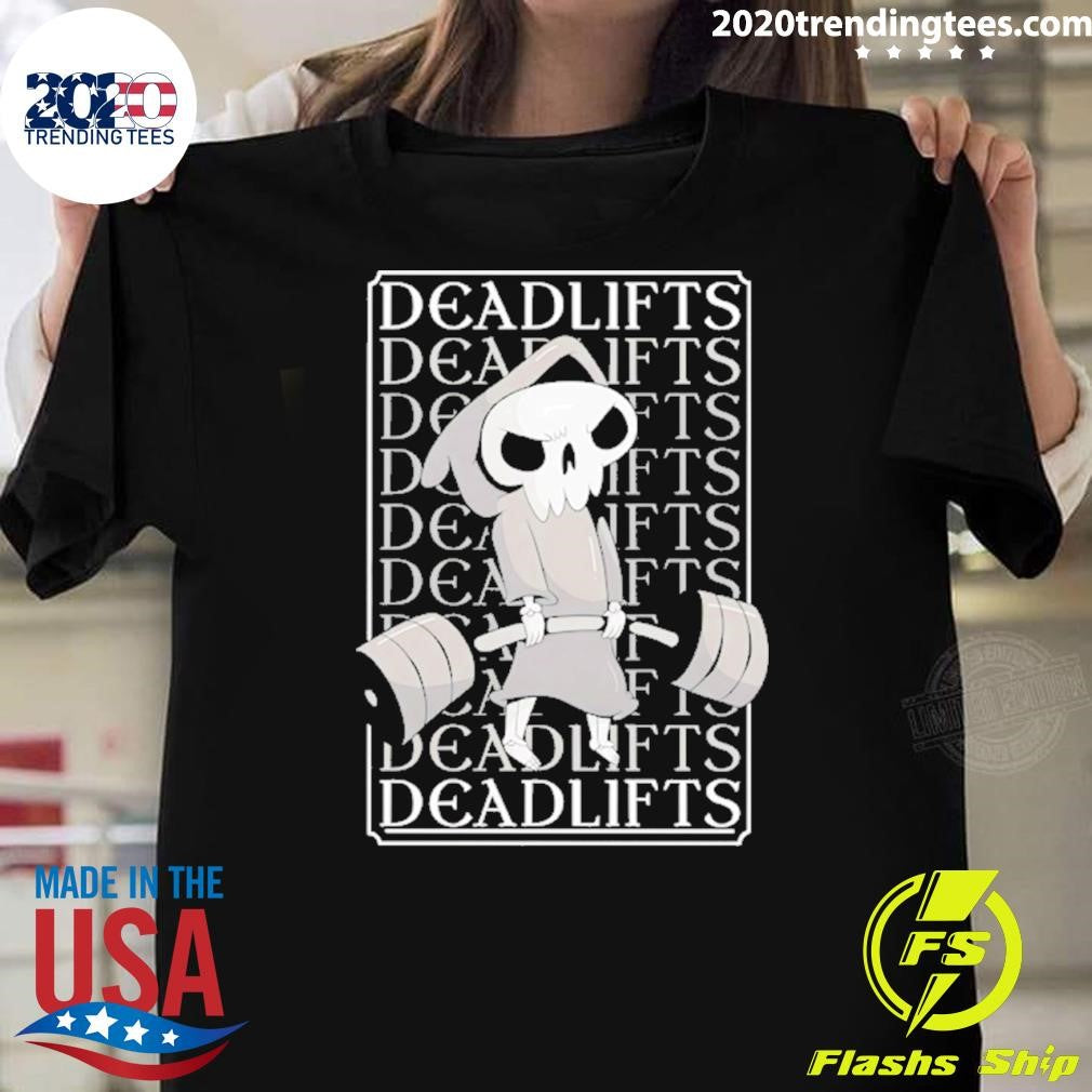 Deadlift Grim Reaper Gym Shirt Unisex T-shirt, Sweatshirt, Hoodie, Long Sleeve Tee - T-Shirt, Sweatshirt, Hoodie