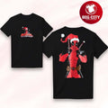 Deadpool Christmas Graphic Print Two Sided Shirt Unisex T-shirt, Sweatshirt, Hoodie, Long Sleeve Tee - T-Shirt, Sweatshirt, Hoodie